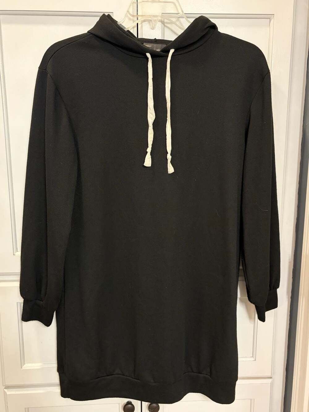 Saturday Sunday Anthropologie Women’s Small Black Hoodie Sweatshirt Dress Tunic